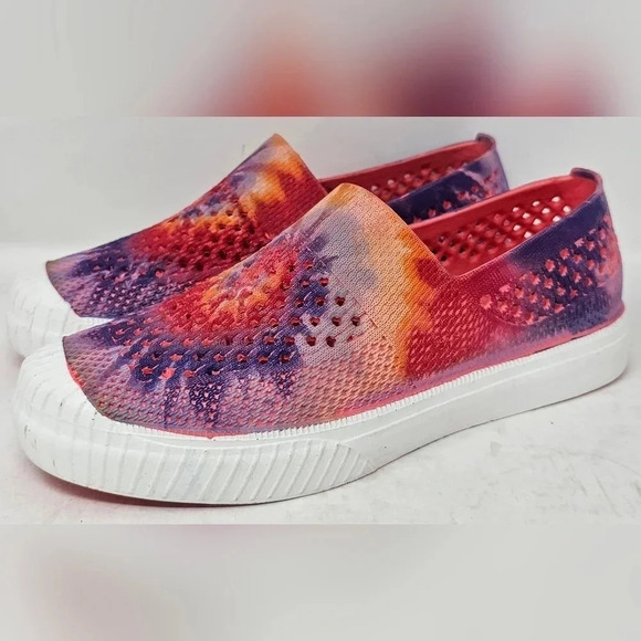 Layer 8 Shoes - Layer 8 Women's Katie Slip on Water Rubber shoe size 10 Tye Dye Purple/Pink
